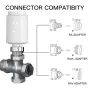 MoesHouse TV02/TV05 Tuya ZigBe Radiador Atuador Válvula Termostato Inteligente Controlador de Temperatura Sensor Externo TRV Controle de Voz Alexa Google Assistant