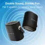 2PCS BlitzWolf® BW-WA8 Portable bluetooth Speaker Wireless Speaker 57mm Large Driver Support TWS Stereo Pairing RGB Light TF Card AUX Music Outdoors Speaker