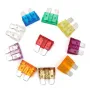 50Pcs 3A-40A Warna Medium Blade Fius Kit Pelbagai -10 Saiz