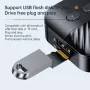C68S bluetooth 5.3 Ses Alıcısı Desteği TF U-disk Müzik Çalma 3.5mm Aux RCA Kablosuz Ses Adaptörü Araba TV PC Hoparlörler için