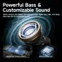 PICUN NC60 Wireless bluetooth 5.4 Headset ANC Gaming Headphone -48dB Deep Noise Reduction 4 Mic Noise Reduction 40mm HD Driver HiFi Bass 130H Playback AUX E-Sports Gamer Headphones