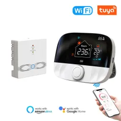 Tuya WiFi Thermostat for Floor Heating Water Gas Boiler Home Room Smart Programmable Temperature Controller Work with Alexa Google Assistant