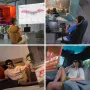 Kacamata AR Cerdas XREAL Air 2 dengan Layar yang Dapat Dipakai 130'' 120Hz 1080P Penyesuaian Pelipis 3 Posisi 72g Kenyamanan Sepanjang Hari Kacamata Proyeksi Cerdas untuk Bermain Game/Streaming/TV/Proyektor/Monitor