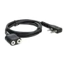 BaoFeng UV-5R BF-888s ওয়াকি টকি আনুষাঙ্গিকগুলির জন্য 1M K টাইপ 2 পিন স্পিকার মাইক হেডসেট ইয়ারপিস এক্সটেনশন কর্ড কেবল