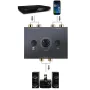 RCA Stereo Audio Bi-Directional Switcher with Mute Button 2X1/1X2 Portable L/R Stereo Audio Switch Splitter