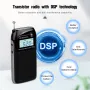 RETEKES PR12 Portable Radio FM AM Mini Pocket USB Radio MP3 Portable Receiver Backlit LCD Display Digital Power Bank Support TF Card for Elderly