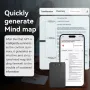 A3 AI Voice Recorder 64GB AI ChatGPT-4 Intelligent Voice Recorder Audio App Phone Call Record Transcribe Summarize Voice to Text conversion Device