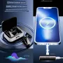 S18 1-to-2 2.4G Wireless Lavalier Microphone DSP Noise Cancelling Plug and Play Lapel Mic for Video Recording Interview