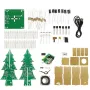 Albero di Natale con foglie dritte/curve, versione tricolore/colorata, supporto per kit elettronici fai da te Bluetooth