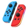 JOY-02 BT5.2 RGB Game Controller LED Switch L/R Joypad with 3D Joystick Built-in Six-axis Sensor Dual Vibration Motors Turbo Motion for Switch/Lite/OLED