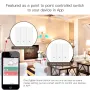 MOES Tuya ZigBe Wireless 9 Scene Switch Push Button Battery Powered Transmitter Smart Life App Automation 1/2/3 Gang Smart Home Scene Switch