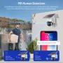 SECTEC Smart WiFi Solar Floodlight Camera Outdoors 3MP HD Surveillance Cam Motion Detection Color Night Vision Two-way Audio IP66 Waterproof for Home Security Monitoring