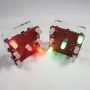 3Pcs Geekcreit® DIY Shaking Red LED Dice Kit With Small Vibration Motor