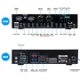 SUNBUCK AV555BT 4000W 5CH Ev Amplifikatörleri Bas Ses Gücü bluetooth Dijital Amplifikatör Hifi FM USB SD Subwoofer Hoparlörler için
