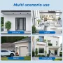 Cameră de securitate fără fir 2K 4MP WiFi Dual-Band Supraveghere în aer liber cu IR Color Night Vision IP66 Monitor audio bidirecțional cu urmărire automată rezistentă la intemperii