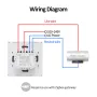 Tuya Zigbe 40A Smart Water Heater Switch EU Plug APP Remote Control Voice Timer Damp-proof Glass Panel Induction Touch Backlight Water Boiler Heater Support Alexa Google