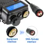 ABBREE AR-188 SMA-Female Tactical Antenna Dual Band 25W UHF/VHF 136-174MHz 400-520MHz High Gain Compatible With Baofeng Radios Enhanced Signal Reception