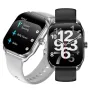 JX629 2.01inch 3D Curved Screen bluetooth Call Heart Rate Blood Pressure Blood Oxygen Monitor Sleep Monitoring Breathe Training Stress Tracking Multi-sport Modes Music Playback IP68 Waterproof Smart Watch