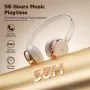 Weofly Nova bluetooth 5.4 Headset Wireless Headphone ANC ENC Noise Cancelling 40mm Dynamic Driver 58H Playback Hands-free Call Portable On-ear Headphones