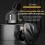 KZ-Krila Kablolu Kulaklık 10mm Dinamik Dengeli Armatür HiFi Ses Ergonomi Gümüş Kaplama 3.5mm Kablolu Kulak İçi Spor Kulaklığı