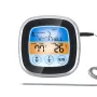 TS-62 Touch Screen BBQ Thermometer Digital Kitchen Meat Probe with LCD Display 8 Cook Mode Countdown Overtamperature Alarm Function for Grilling BBQ Cooking Meat