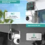 4MP Güneş Enerjili WiFi IP Kamera 320¡ã Pan 90¡ã Tilt PIR Hareket Algılama ICSEE APP İki Yönlü Ses Gece Görüşü IP66 Su Geçirmez Dış Mekan Gözetim Kamerası