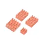 Acrylic Protective Shell Cooling Fan Aluminum Heat Sink Pure Copper for Raspberry Pi 5 Development Board