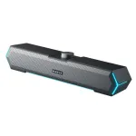 Компьютерный динамик Havit M19 Bluetooth Саундбар Двойные динамики 52 мм Двойная басовая диафрагма RGB Подсветка 3,5 мм Проводная ручка Настольный динамик USB Источник питания USB