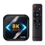 DQ08 RK3528 Smart TV Box Android 13 Quad Core Cortex A53 Support 8K Video 4K HDR10+ Dual Band Wifi BT Voice Remote Control Media Player TV Receiver Set Top Box