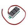 3 chiếc 0,28 inch Hai dây 2,5-30V Màn hình xanh kỹ thuật số DC Vôn kế có thể điều chỉnh