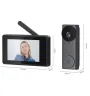 M17A Visual Doorbell 2.4G Wireless 4.3 Inch IPS Screen 640x480 Resolution 1500mAh Battery Long Range Easy Installation