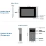 Kit videocitofono IP analogico a 2 fili Tuya TD-D2ICR36W 1080P, touch screen a colori da 7 pollici, campanello Wi-Fi wireless, sistema di controllo accessi RFID, spina UE
