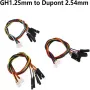 طقم موصلات غلاف ذكر GH1.25MM مع قفل لكابلات DuPont 2.54 مم مضغوطة بطول 20 سم 26AWG أسلاك متعددة الألوان لمشاريع Arduino DIY والنماذج الأولية