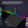 M12 Pro bluetooth audio vevő adó LED digitális kijelzővel AUX RCA koaxiális optikai RGB fény HiFi DSP vezeték nélküli bluetooth adapter kettős mikrofonnal