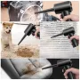 50000 RPM Cordless Portable Compressed Air Duster Rechargeable Wireless Electric Air Keyboard Electronics Cleaner Dust Blower with 3-Speed LED Light