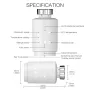 MoesHouse TV02/TV05 Tuya ZigBe Radiador Atuador Válvula Termostato Inteligente Controlador de Temperatura Sensor Externo TRV Controle de Voz Alexa Google Assistant