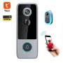 M21 1080P HD Tuya WiFi Video Doorbell Intelligent Night Vision 155° Wide Viewing 2-way Audio IP65 Waterproof 4000mAh Battery APP Remote Monitoring Visual Door Bell Supports PIR