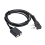 BaoFeng UV-5R BF-888s ওয়াকি টকি আনুষাঙ্গিকগুলির জন্য 1M K টাইপ 2 পিন স্পিকার মাইক হেডসেট ইয়ারপিস এক্সটেনশন কর্ড কেবল