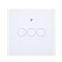 MOES WS-EU Tuya Matter WiFi Smart Light Switch Glass Touch Control Fireproof Neutral Wire Required Timing Function Voice Control with Alexa Google Assistant Apple HomeKit