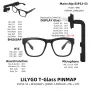 LILYGO T-Glass ESP32-S3 Programmable Smart Glasses 1.1 Inch AMOLED Screen Bluetooth Wi-Fi Microphone Touch Button Wearable Tech