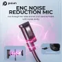 Picun G3 2.4GHz Kablosuz Kulaklık Oyun Kulaklığı Düşük Gecikmeli 53mm Sürücüler 3D Mekansal Ses ENC Mikrofon HD Aramalar Bluetooth Kulaklıklar Oyuncu PC PS5 için