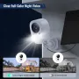 Tuya WiFi Solar Camera with Color Night Vision PIR Motion Detection Two-way Audio Alarm Push IP67 Waterproof 5200mAh Rechargeable Battery Security Protection Cam