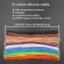 ZH1.5MM Konnektör Soket Takımı, Kıvrımlı Kablo Terminali 2345678910P Muhafaza 16cm 28AWG Tel Önceden Kıvrılmış 10 Renk DIY Elektronik Arduino Robotik için