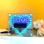 LOVE Shape LED Renkli Müzik Uzaktan Kumandalı Işık 10 Animasyon Modu Bluetooth Müzik İdeal Ev Dekoru