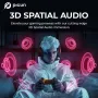 Picun G3 2.4GHz Kablosuz Kulaklık Oyun Kulaklığı Düşük Gecikmeli 53mm Sürücüler 3D Mekansal Ses ENC Mikrofon HD Aramalar Bluetooth Kulaklıklar Oyuncu PC PS5 için