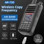 ABBREE AR-730 Berkuasa Tinggi Walkie Talkie Palam EU 136-520MHz 256 Saluran Skrin Paparan HD NOAA Pegang Tangan Radio Dua Hala