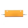 3pcs RX24 100W 8R 8RJ Metal Aluminum Case High Power Resistor Golden Metal Shell Case Heatsink Resistance Resistor
