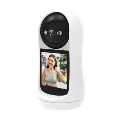 3MP 2K PTZ Wifi IP Camera Video Call with 2.8 Inch IPS Screen Baby Cry Sound Detection Security IP Camera Baby Monitor iCSee