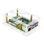 Acrylic Protective Shell Cooling Fan Aluminum Heat Sink Pure Copper for Raspberry Pi 5 Development Board