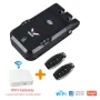 WAFU 026 Serratura di sicurezza per porta con telecomando invisibile per la casa, con design Graffiti, serratura elettronica intelligente, senza fori, sistema doppio e doppio motore